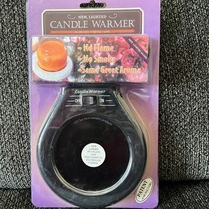 New, Lighted Candle Warmer